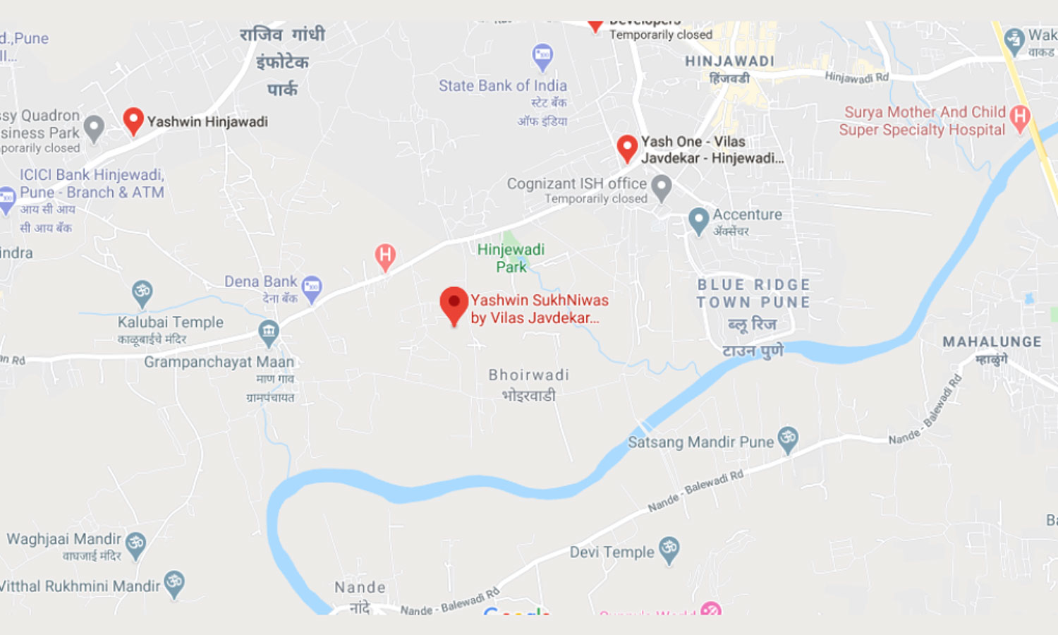 VJ Yashwin Sukhniwas Location Map